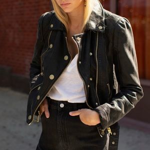 Free people - vegan leather Moto jacket